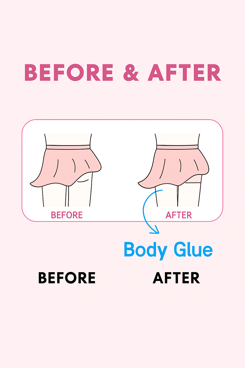 Body Glue Adhesivo Para Vestidos, Medias y Blusas Straple